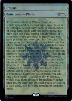 MTG Plains (254) | NM Foil | Secret Lair The Full-Text Lands {SLD} - Image 2