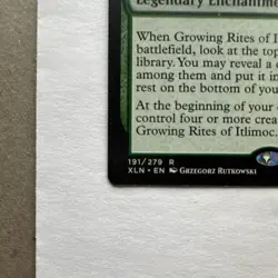 Growing Rites of Itlimoc - Ixalan Rare Legendary Enchantment Green 191 Regular - Image 5