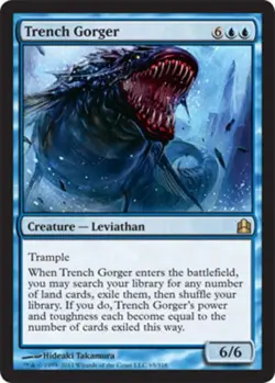 1x Trench Gorger Light Play MTG Magic - Kid Icarus - - Image 1