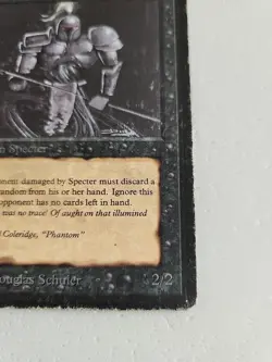 Hypnotic Specter Limited Edition - Beta Edition Regular HP Heavily Played MTG - Image 3