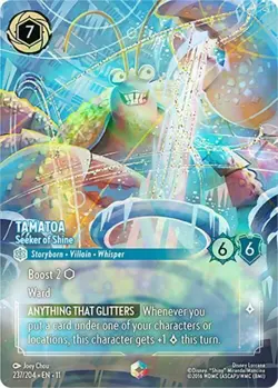 x1 Tamatoa - Seeker of Shine - 237/204 - Enchanted - Holofoil Lorcana DLC11 Wint - Image 1