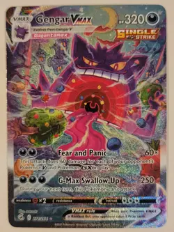 Pokemon Gengar VMAX Alternate Art Secret Rare Holo 271/264 Fusion Strike - Image 1