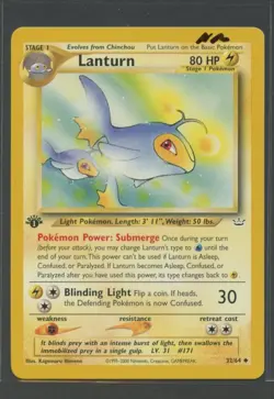 Lanturn 1. Edition | Neo Revelation 32/64 | Pokemon Karte EN NM 2000 WOTC - Image 1