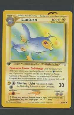 Lanturn 1. Edition | Neo Revelation 32/64 | Pokemon Karte EN NM 2000 WOTC - Image 3