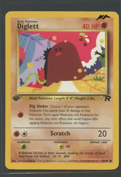Diglett 1. Edition | Team Rocket 52/82 | Pokemon Karte EN NM Digda 2000 WOTC - Image 1