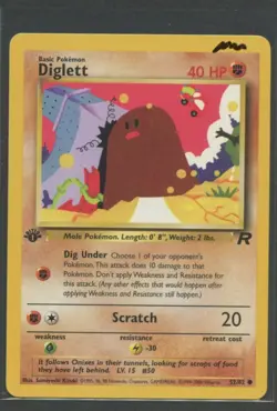 Diglett 1. Edition | Team Rocket 52/82 | Pokemon Karte EN NM Digda 2000 WOTC - Image 5