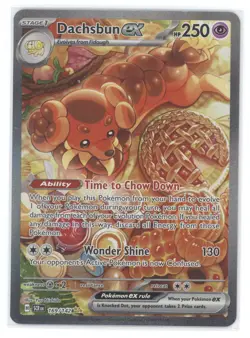 2024 Pokemon S&V Stellar Crown Dachsbun ex Secret Rare #169/142 - Image 1