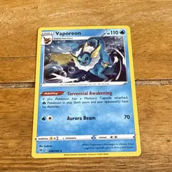 Pokemon Vaporeon Cosmos Holo Promo - Vivid Voltage - 030/185 - Image 1