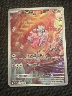 Pokemon Tinkatink 216/193 Paldea Evolved Illustration Rare Full Art Holo - Image 1