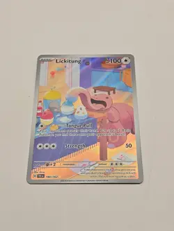 Pokemon TCG Lickitung 180/162 Temporal Forces Illustration Rare NM - Image 1