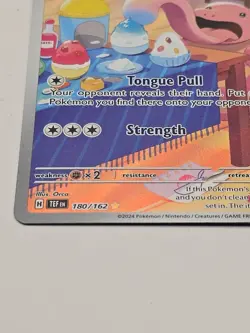 Pokemon TCG Lickitung 180/162 Temporal Forces Illustration Rare NM - Image 3