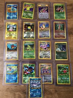 Pokemon Vintage 1996 Pocket Monster Japanese Vending Card Stickers X17 Bundle - Image 1