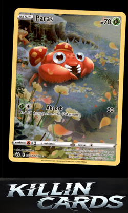 Paras GG32/GG70 Pokemon Ultra Rare Crown Zenith: Galarian Gallery Card NM - Image 1