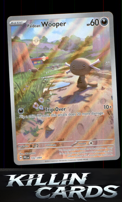 Paldean Wooper 102/094 Pokemon Illustration Rare ME02: Phantasmal Flames Card NM - Image 1