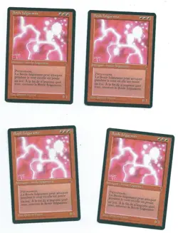 Magic MTG 4x Ball Lightning FBB French Renaissance Playset www_MoxBeta_com - Image 1
