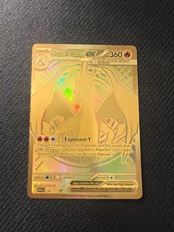 Mega Charizard Y EX – 294/217 – Gold Full Art – Pokemon Card - Image 1