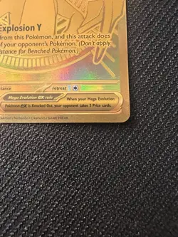 Mega Charizard Y EX – 294/217 – Gold Full Art – Pokemon Card - Image 3