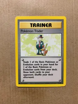 Pokemon Trader 77/102 Base Set - Rare Pokemon Card - NM/Mint - Image 1
