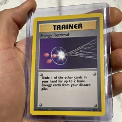 Energy Retrieval 81/102 - NM Base Set Pokemon Card Vintage Vtg Nintendo TCG - Image 2