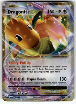 Dragonite EX 72/108 XY - Evolutions LP Pokemon Card TCG - Image 1