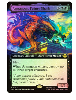 Armaggon, Future Shark - Foil - Extended Art Teenage Mutant Ninja Turtles MTG - Image 1