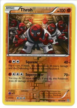 Throh Reverse Holo 68/124 Dragons Exalted Pokemon Card - Image 1