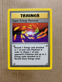 Super Energy Removal 79/102 Base Set - Rare Pokemon Card - NM/Mint - Image 1
