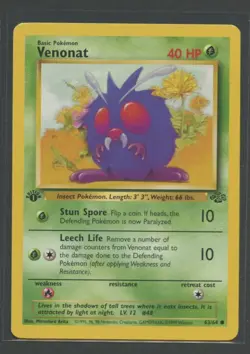 Venonat 1. Edition | Jungle 63/64 | Pokemon Karte EN NM Bluzuk 1999 - Image 1