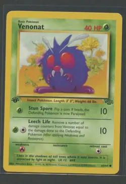 Venonat 1. Edition | Jungle 63/64 | Pokemon Karte EN NM Bluzuk 1999 - Image 3