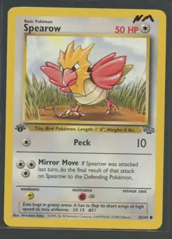 Spearow 1. Edition | Jungle 62/64 | Pokemon Karte EN NM Habitak 1999 - Image 3