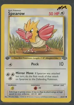 Spearow 1. Edition | Jungle 62/64 | Pokemon Karte EN NM Habitak 1999 - Image 4