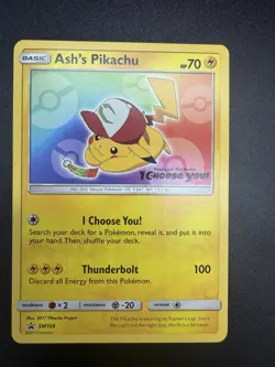 Pokemon - Black Star Promo - Ash's Pikachu - SM108 NM - Image 3