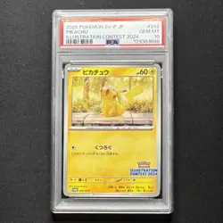 PSA 10 Pikachu 242/SV-P Promo Illustration Contest 2024 JAPAN Pokemon GEM MINT - Image 2