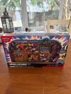 Pokemon TCG Mega Lucario EX Figure Collection Box - New & Sealed - Image 1