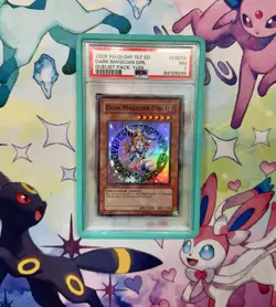 2009 Yugioh Dark Magician Girl 1st Edition Duelist Pack Yugi EN008 PSA 7 - Image 1
