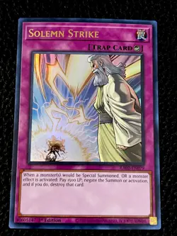Solemn Strike RA02-EN079 Yugioh 1st Edition Ultra Rare - Image 1