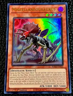 Miscellaneousaurus RA04-EN022 Yugioh 1st Edition (New) Ultra Rare - Image 1