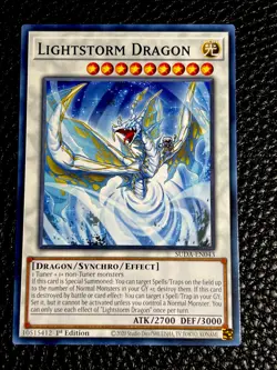 Lightstorm Dragon SUDA-EN043 Yugioh 1st Edition (New) - Image 1
