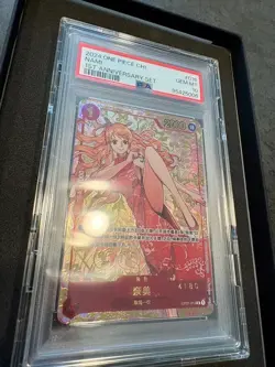 PSA 10 Nami OP01-016 R Exclusive 1st Anniversary Alt Art ONE PIECE Card Chinese - Image 3