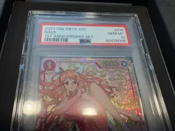PSA 10 Nami OP01-016 R Exclusive 1st Anniversary Alt Art ONE PIECE Card Chinese - Image 5
