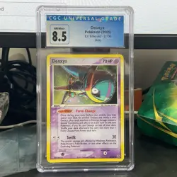 Deoxys (Speed Forme) 2/106 Holo Rare Emerald Pokemon Card CGC 8.5 - Image 1