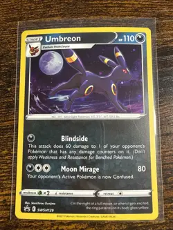 Umbreon SWSH129 SWSH: Sword & Shield Black Star Promo Card Holo - Image 1
