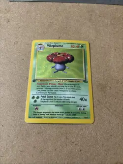 Pokemon TCG Vileplume Jungle Holo Card 15/64 1st Edition Rare - Image 1