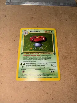 Pokemon TCG Vileplume Jungle Holo Card 15/64 1st Edition Rare - Image 2