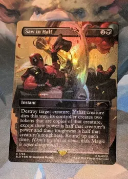 MTG *FOIL* Secret Lair SAW IN HALF NM - Image 1