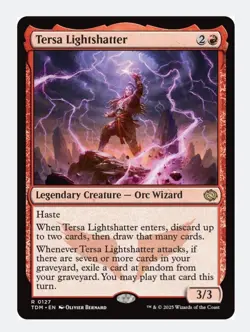 Tersa Lightshatter | MTG Tarkir Dragonstorm Red Legendary Orc Wizard Haste | NM - Image 1