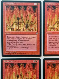 4 x Incinerate | Ice Age | MtG | Magic The Gathering - Image 2