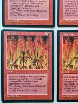 4 x Incinerate | Ice Age | MtG | Magic The Gathering - Image 4