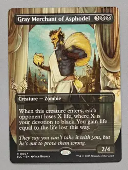 MTG Secret Lair Encyclopedia of Magic 0007 Gray Merchant of Asphodel (NON-FOIL) - Image 1