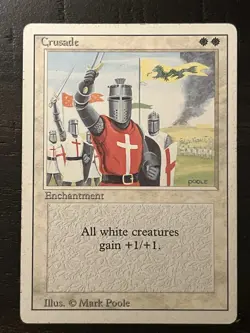 MTG Revised Edition (3rd) - Crusade - BANNED - HP - Image 1